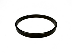 1/2" Flat Matte Black Stainless Steel Eternity Collar