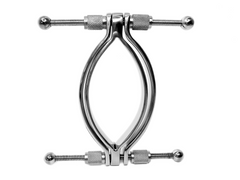 Stainless Steel Adjustable Vaginal Clamp Labia Spreader With Ring Hole