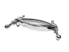 Stainless Steel Adjustable Vaginal Clamp Labia Spreader With Ring Hole