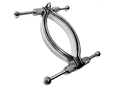 Stainless Steel Adjustable Vaginal Clamp Labia Spreader With Ring Hole