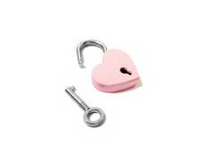 Large Heart Padlock with Key