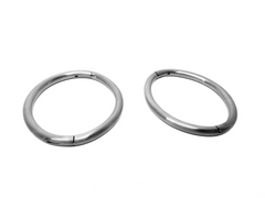 New Design 6mm Satin Stainless Steel Elliptical Cuffs