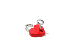 Large Heart Padlock with Key