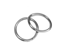 New Design 6mm Satin Stainless Steel Elliptical Cuffs