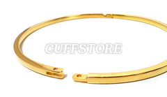 Cuboid Style Gold Stainless Steel Lightweight Slave Collar Restraint 1999-GP