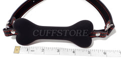 Bondage Silicone Dog Bone Mouth Gag Harness 2051-CS - Available Colors: Black, Pink & Red