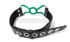 Lockable Bondage Adjustable O Ring Silicone Jennings Spider Open Mouth Gag (Colors:, Red and Green)