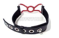 Lockable Bondage Adjustable O Ring Silicone Jennings Spider Open Mouth Gag (Colors:, Red and Green)