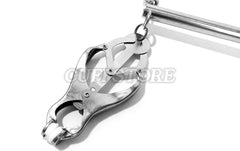 Stainless Steel Tower of Pain Nipple Clamps with Plexiglass