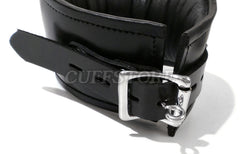 Deluxe Padded Black Leather Posture Collar - Multiple Color Options