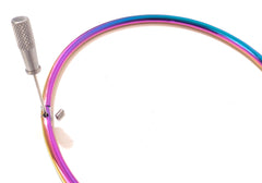 6MM Petite Thin Rainbow Eternity Collar Locking Slave Collar Pride Jewelry - Multiple Sizes Available