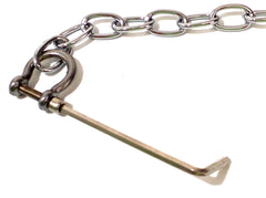 6.5" Chain Link Connector with Allen Key for Bondage Handcuffs and Leg Iron Restraints