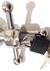 Locking Anal Butt Plug Asslock Stainless Steel BDSM  Padlock Included