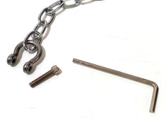 6.5" Chain Link Connector with Allen Key for Bondage Handcuffs and Leg Iron Restraints