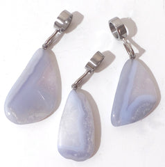 Purple Natural Stone Pendant for Collars Less than 10mm