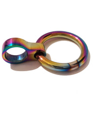 Rainbow Optional Detachable Accessory Ring Thin for 6mm and 8mm Collars, Cuffs, and Legirons