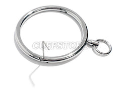 Final Sale - Locking Single Ring Bondage Collar with Allen Drive Key KB-903-NP