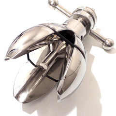 Locking Anal Butt Plug Asslock Stainless Steel BDSM  Padlock Included