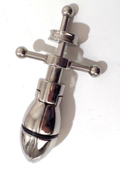 Locking Anal Butt Plug Asslock Stainless Steel BDSM  Padlock Included