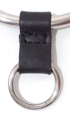 Leather Collar Slide On O Ring Pendant for Collars Up to 8mm With Larger Ring