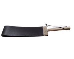 Leather Spanking Strap with  Stainless Steel Handle